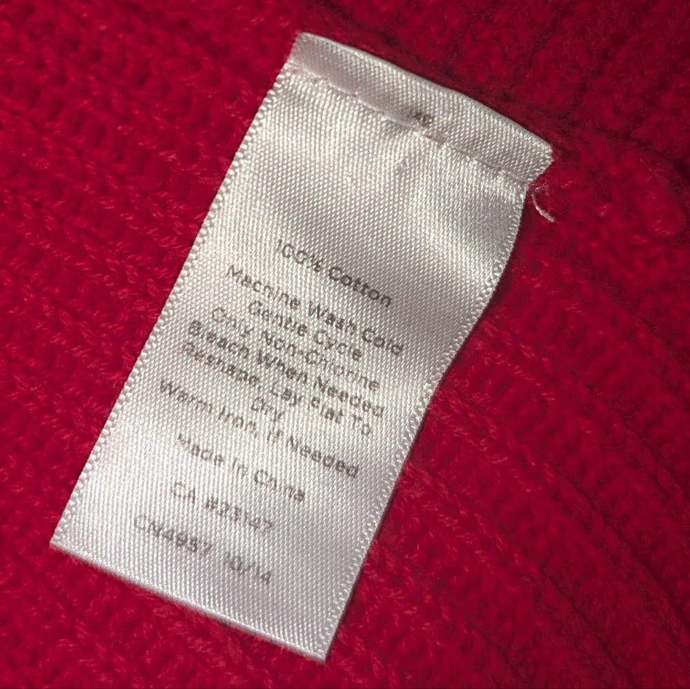 Talbots Ribbed Red Women's Sweater - Picture 5 of 5